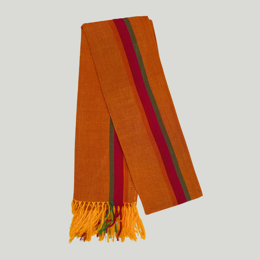 Shawls - orange & red stripes