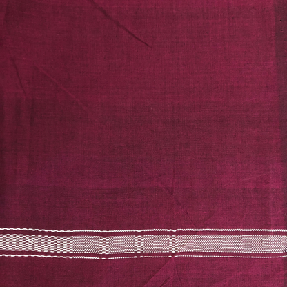 Saree - Maroon, Black & Blue