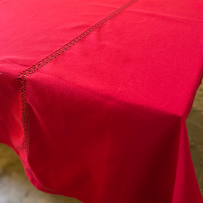 Rectangular Table Cloth Samanala GP - Red (6 seater - 54" X 90")