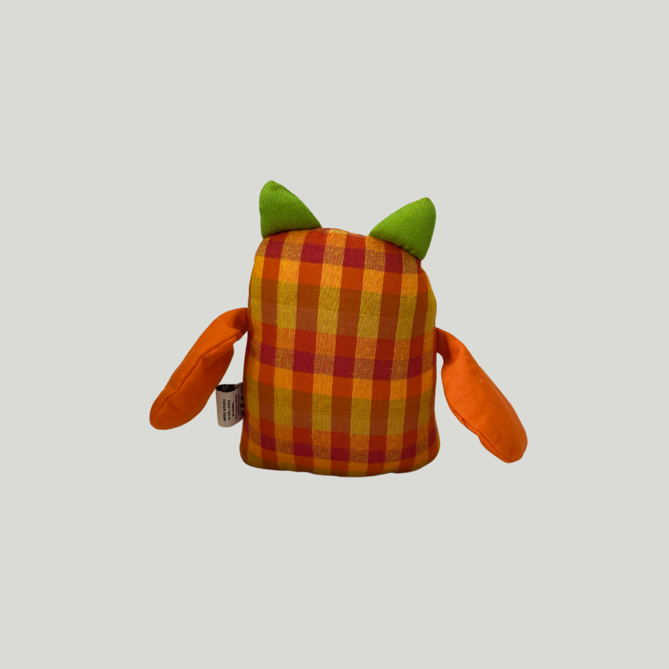 Kids Toy - Owl (Orange & Yellow checks)