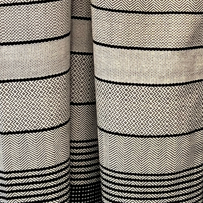 Bamboo & Cotton Designer Throw - Black & White