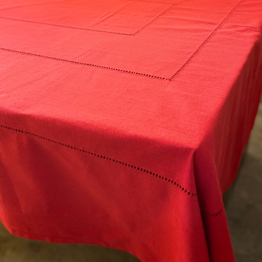 Rectangular Table Cloth GP - Red (8 seater - 60" X 120")