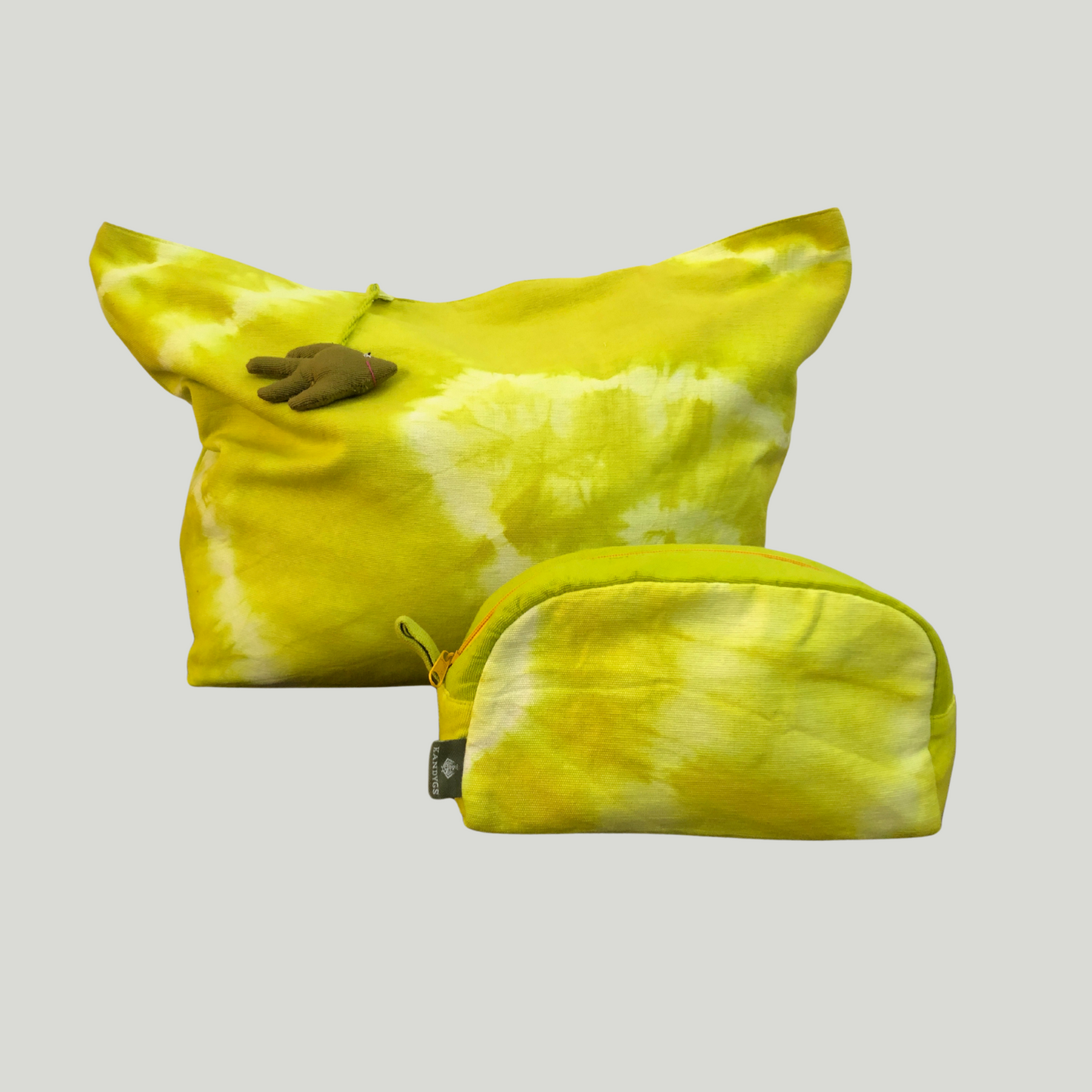 Wash bag - Lime Green (Tie & Dye)