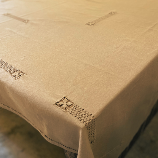 Rectangular Table Cloth "MAKULUDEL" GP - Coffee (6 seater - 54" X 90")