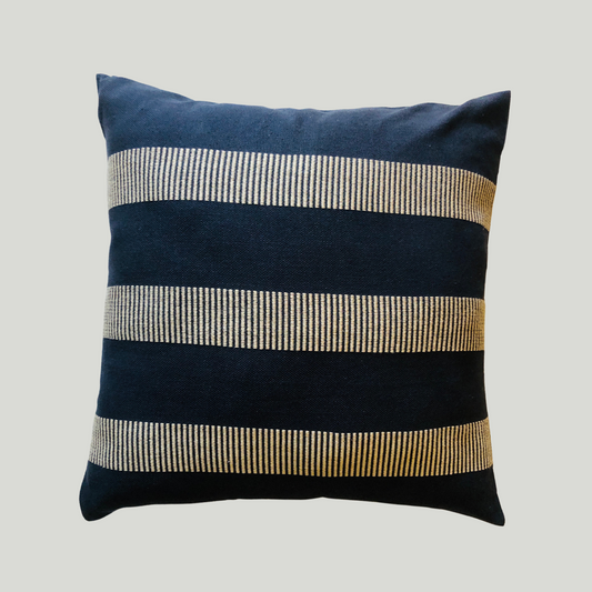 Dumbara Cushion Cover - 3 Beige stripes (18" X 18")