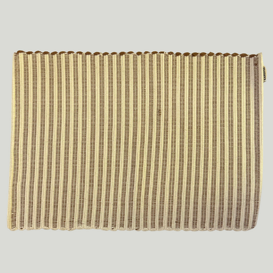 Table Mat - Brown & White