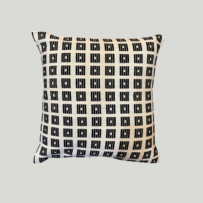 Dumbara Cushion Cover - Black & White Squares 2 (16 x 16)