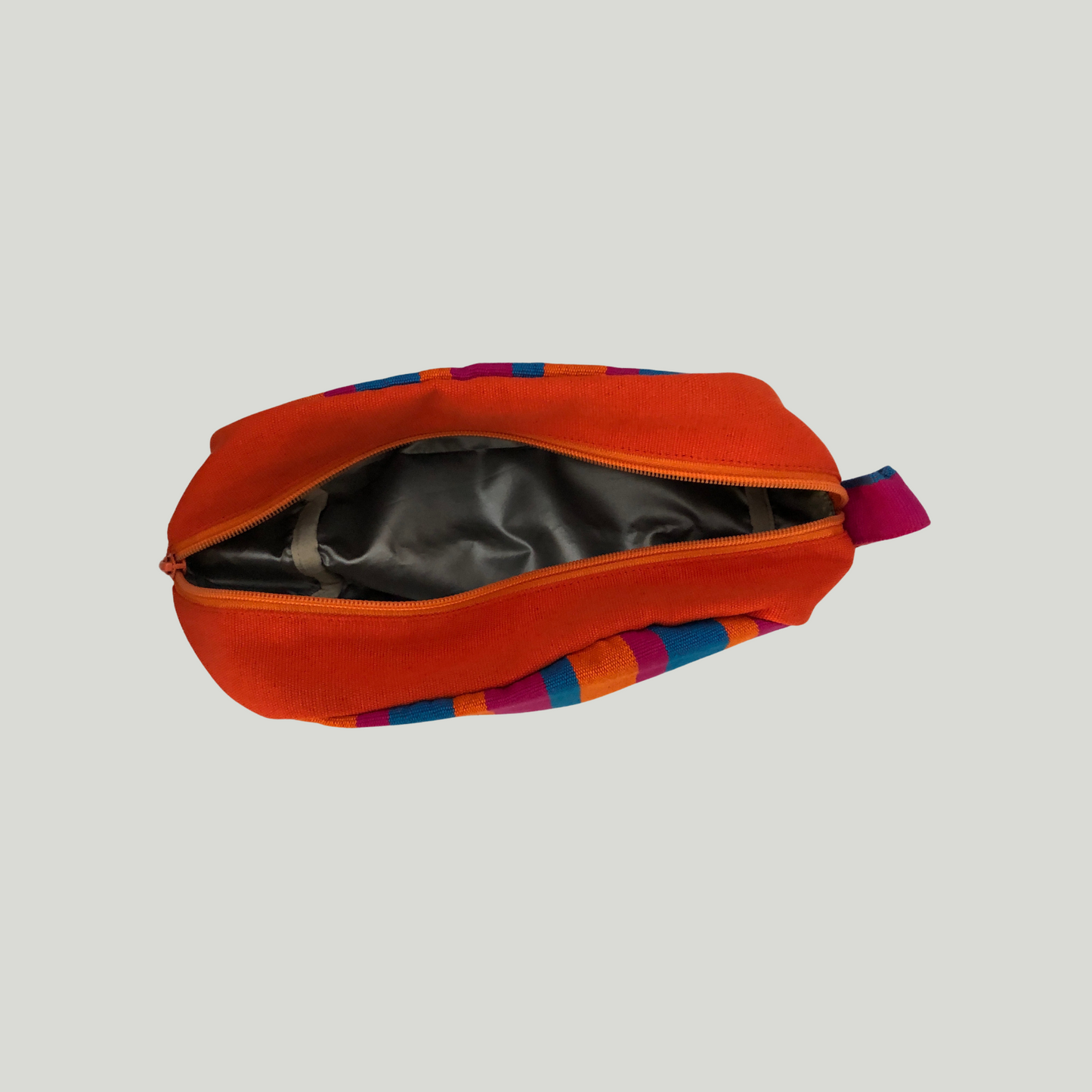 Wash bag - Orange, Pink & Blue Stripes