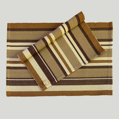 Table Mat - Brown (Stripes)