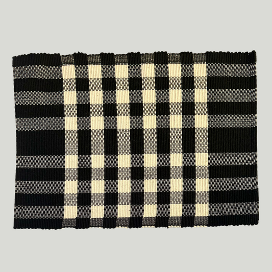 Table Mats - Black & White (Checks)