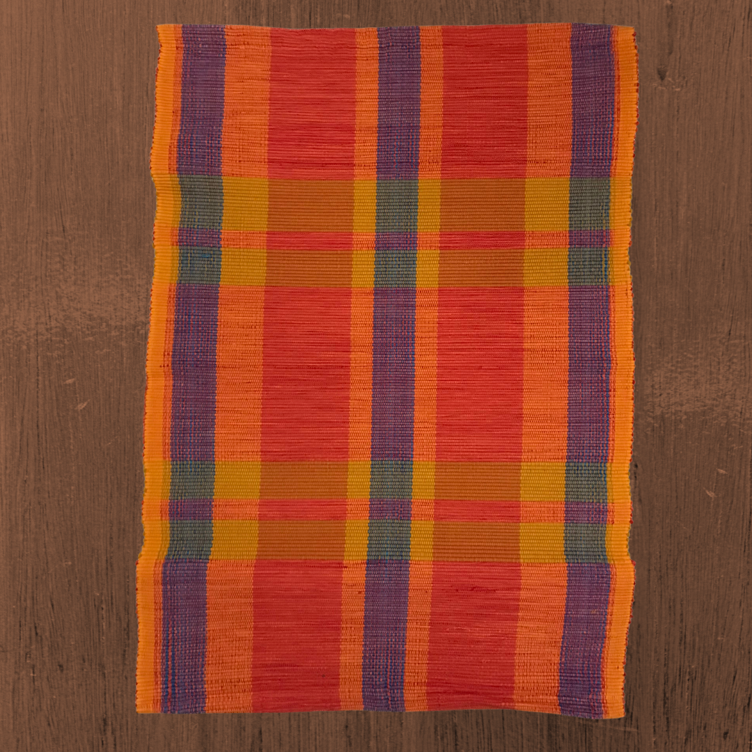 Floor rug - Orange stripes