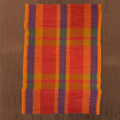 Floor rug - Orange stripes