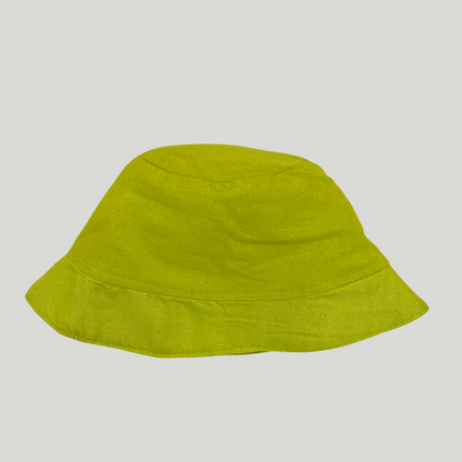 Bucket Hat - Lime green / Orange