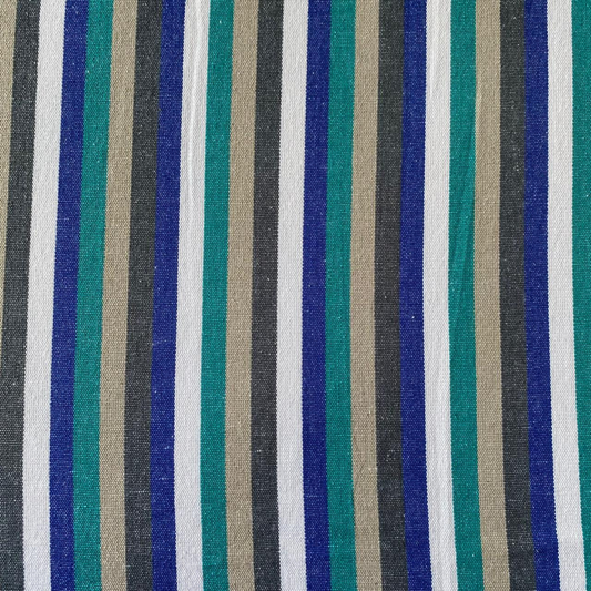 Cotton Bed Sheet 100 X 100 - Blue Stripes