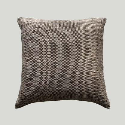 Designer Cushion Cover(DHF) - Black & Beige (18" X 18")