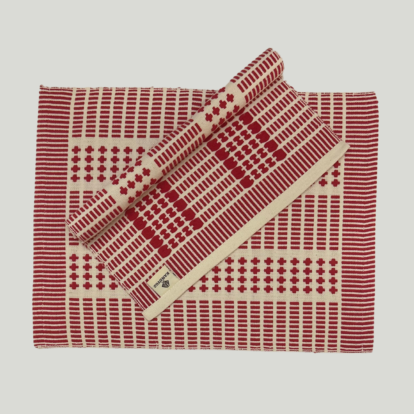 Dumbara Table Mat - Red