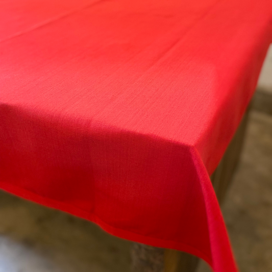 Square Table Cloth - Red (4 seater - 54" X 54")