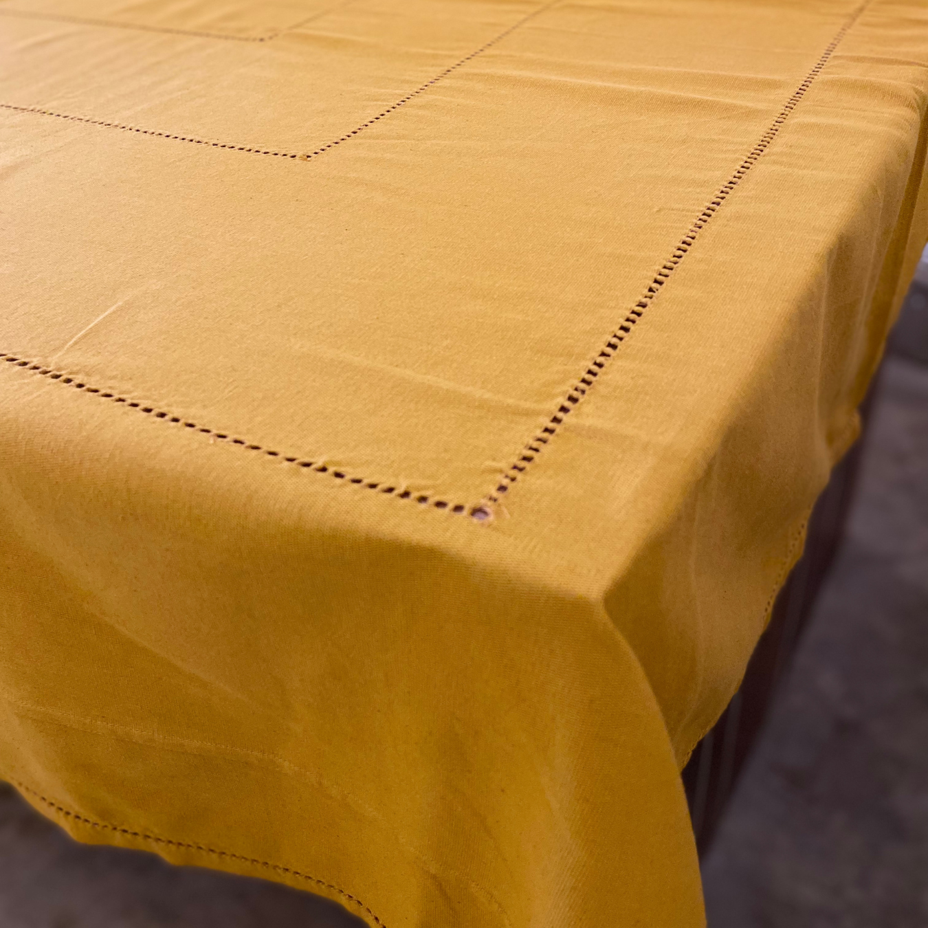 Rectangular Table Cloth GP - Mustard (8 seater - 60" X 120")