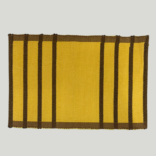 Table Mat - Yellow & Brown