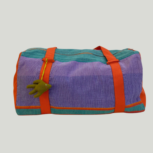 Yoga Bag - Orange & Purple Stripes