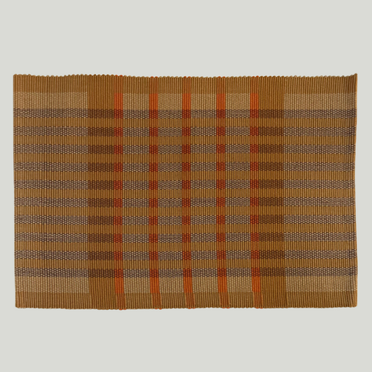 Table Mat - Brown & Orange