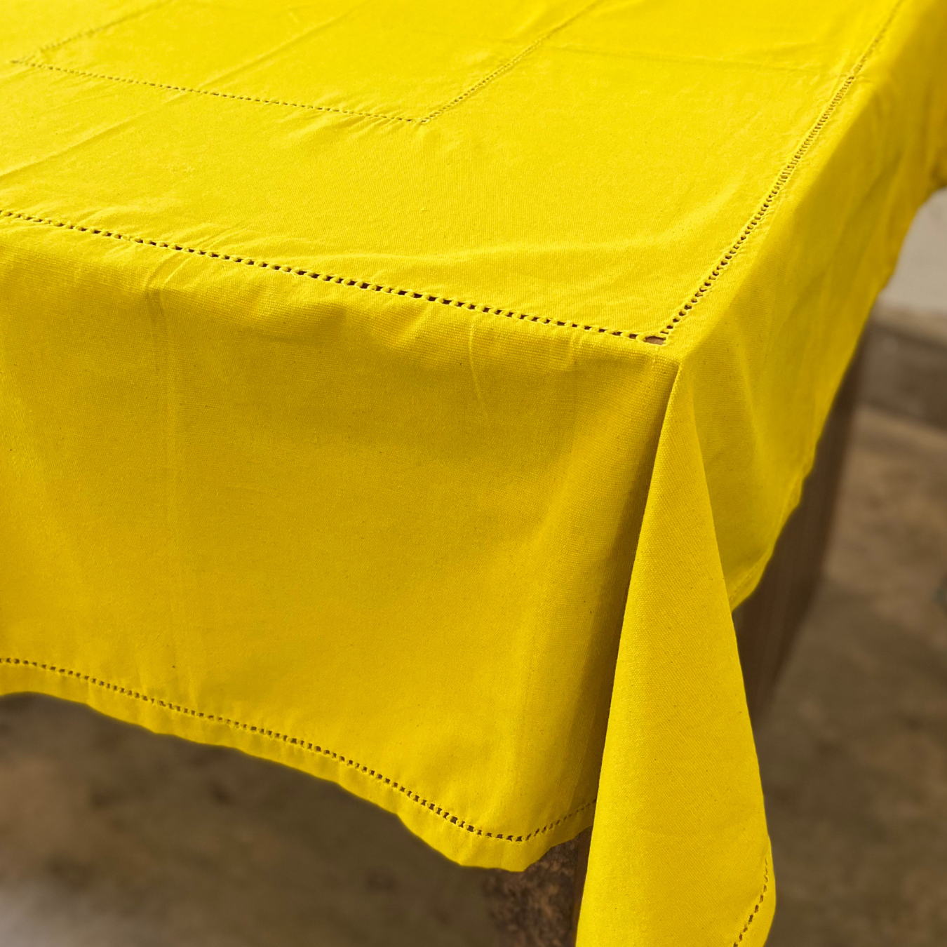 Square Table Cloth GP - Yellow (4 seater - 54" X 54")