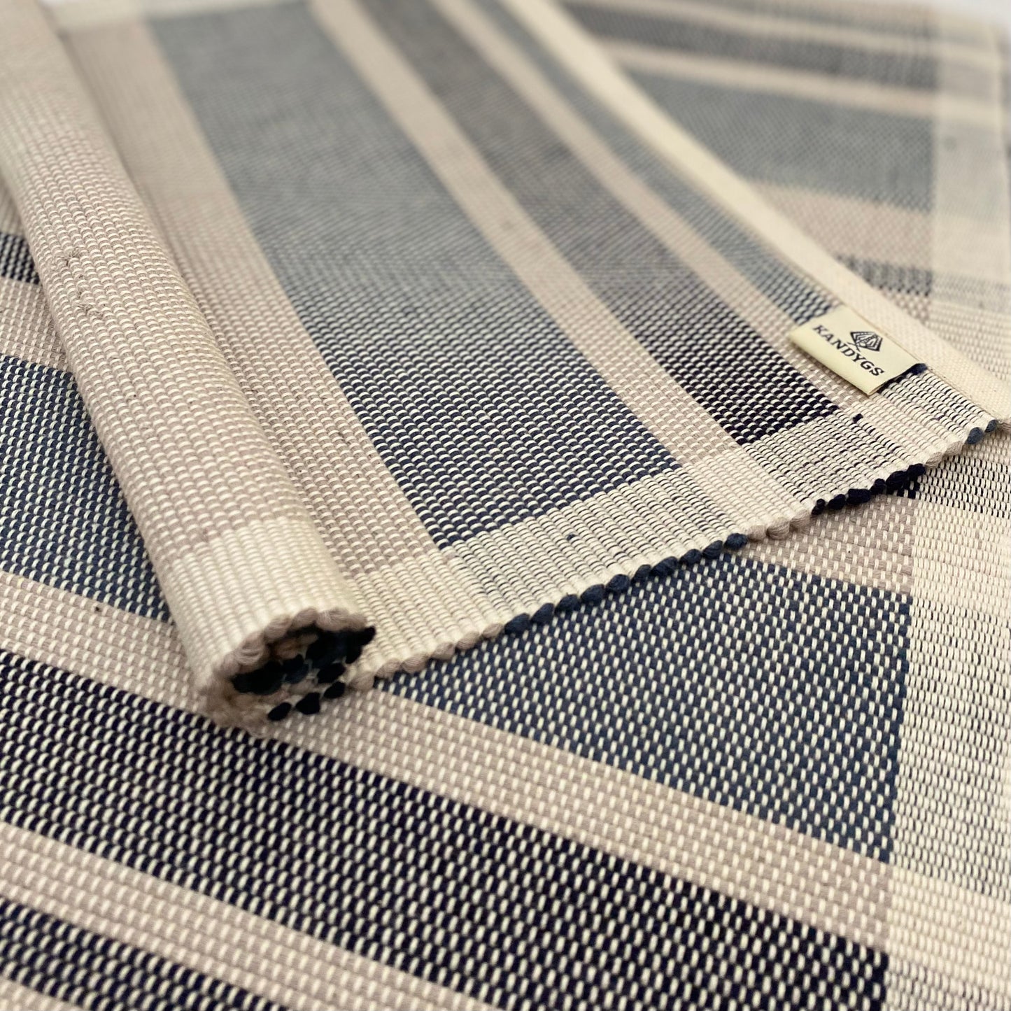 Table Mat - Grey & Black (Stripes)