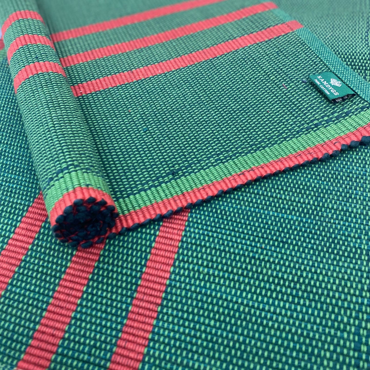 Table Mat - Castleton Green & Red